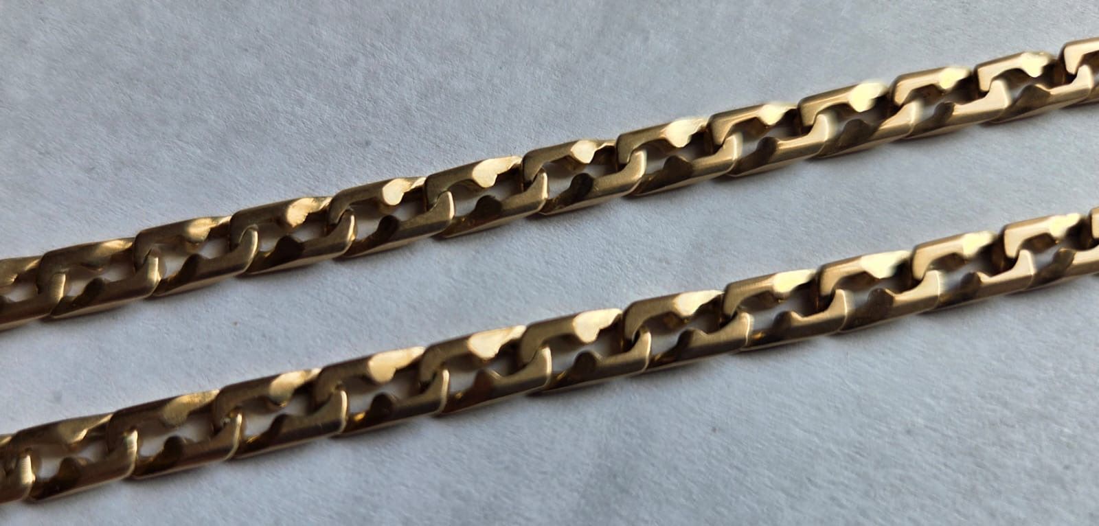 9ct Yellow Gold Anchor Link Chain, 18 inch