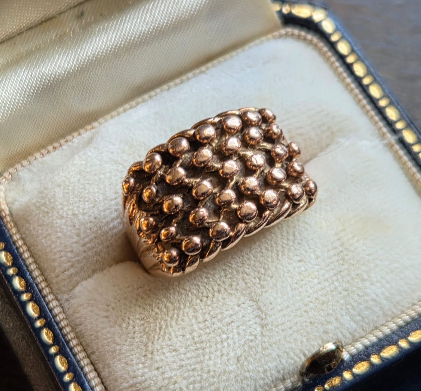 9ct Rose Gold Keeper Ring
